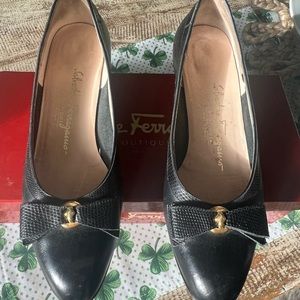 Ferragamo pumps good condition with few scuffs.